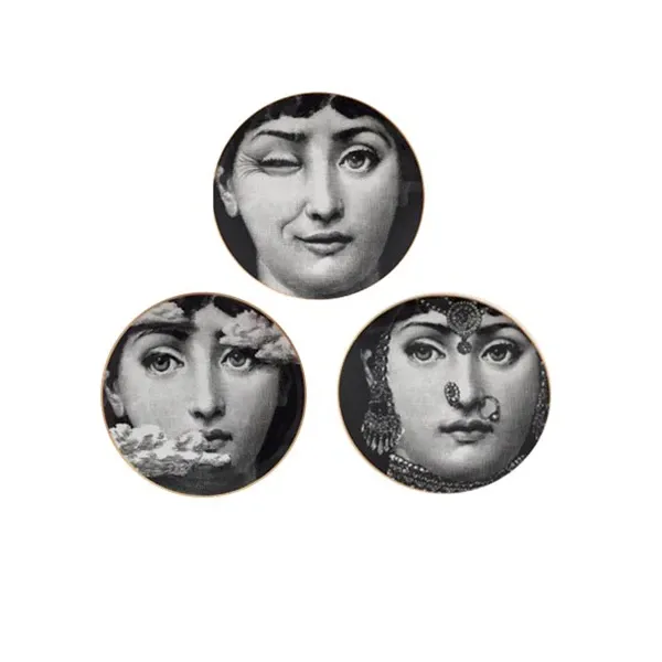 Set of 3 Themes and Variations plates by Piero Fornasetti, Rosenthal image