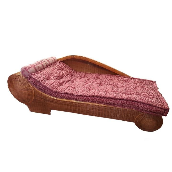 Chaise longue in rattan (anni '70) image