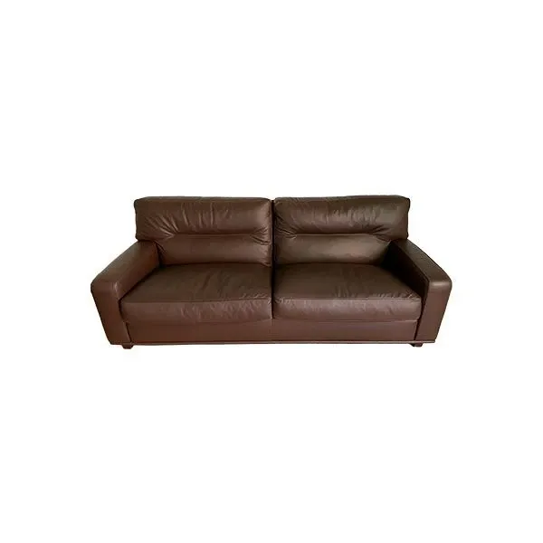 Braunes Ledersofa 