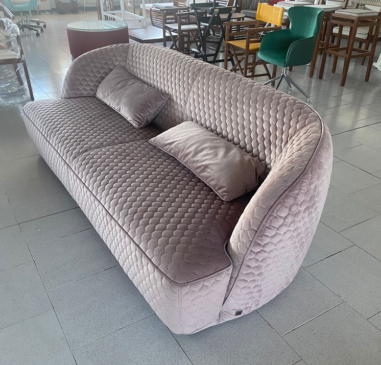 3 Seater Removable Cover Sofa in Antique Pink Main