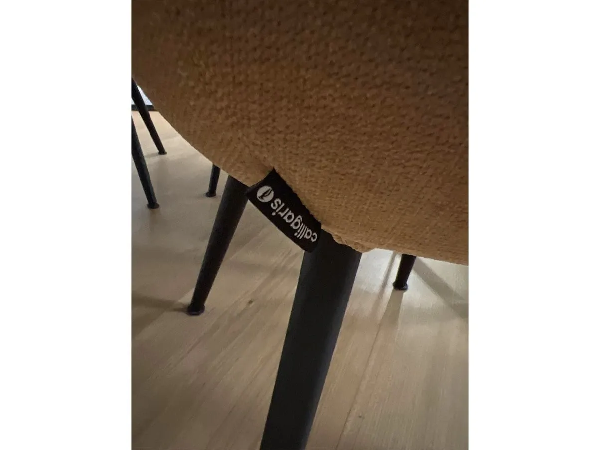 Set of 6 Igloo chairs in fabric (mustard), Calligaris 3