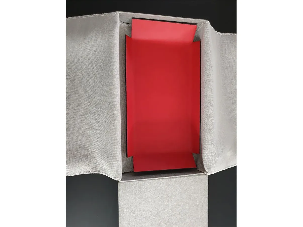 Vassoio rettangolare rivestito in pelle (rosso), Poltrona Frau 2