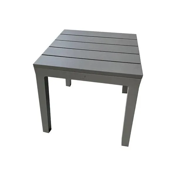 Dolce Vita coffee table in gray aluminum, Janus et Cie image