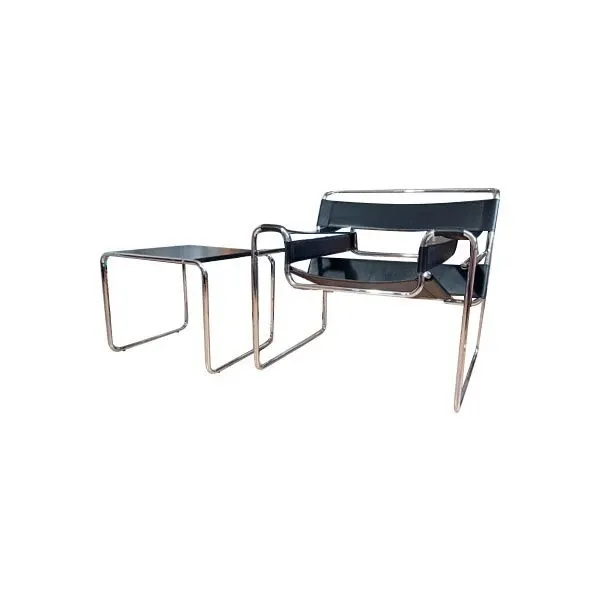 Set of Wassily armchair and Laccio B9 coffee table by M. Breuer, MDF Italia image