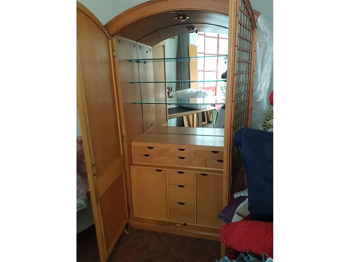 Mobile contenitore Gazebo Bar in legno faggio, Giorgetti 3