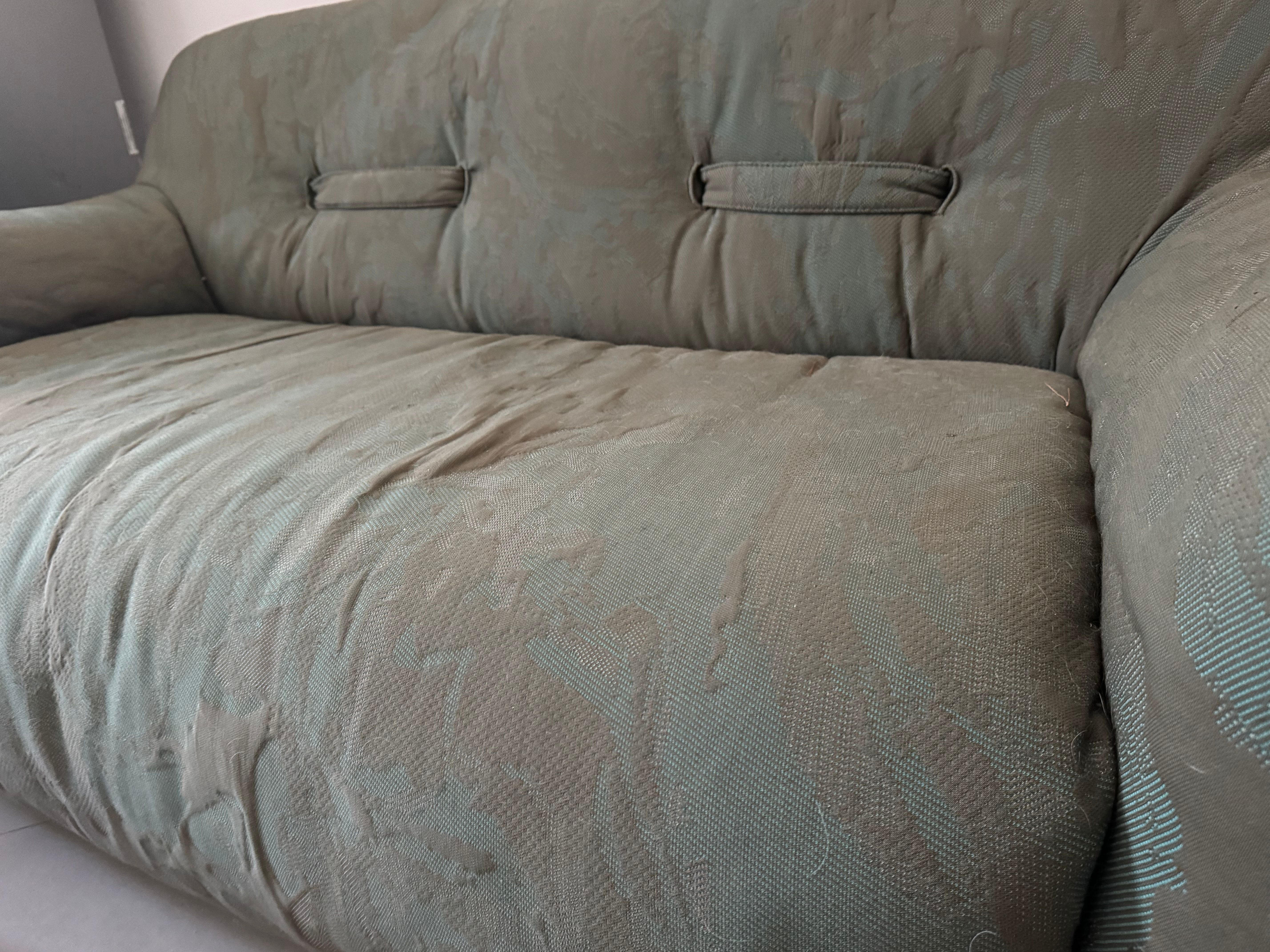 3-Sitzer Sofa grün Camouflage Side