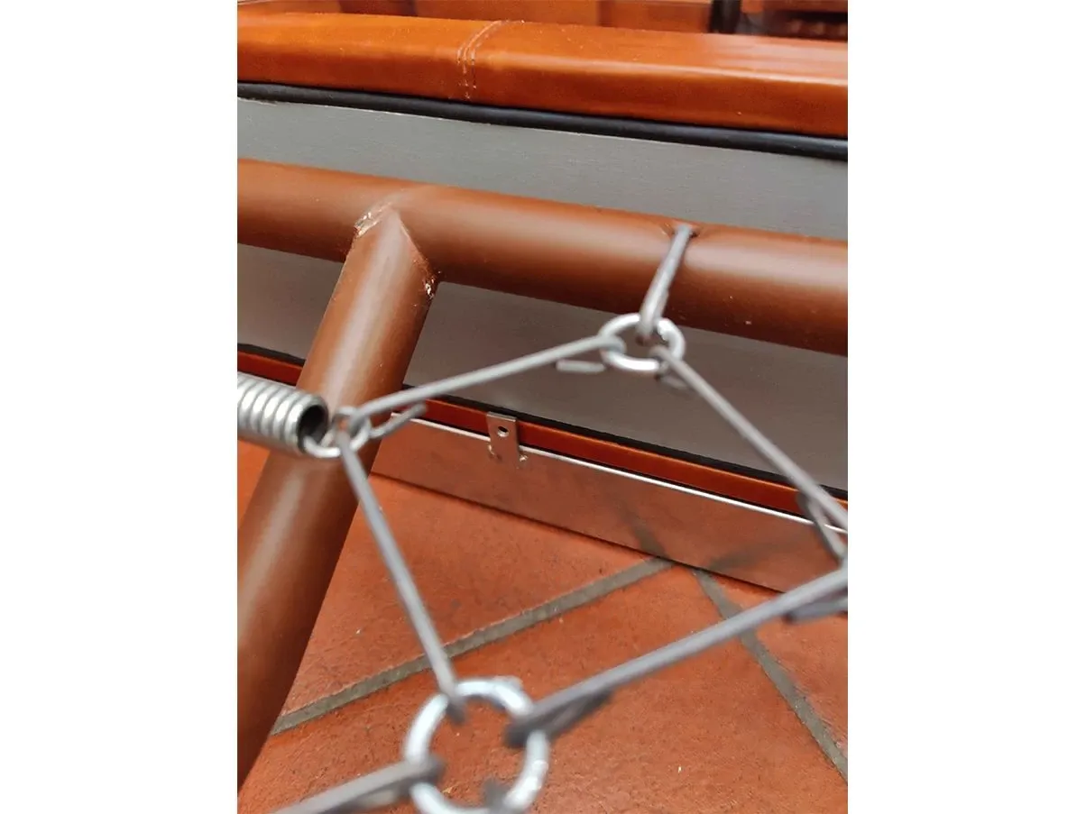 Einzelbett mit Lederbezug (braun) 8
