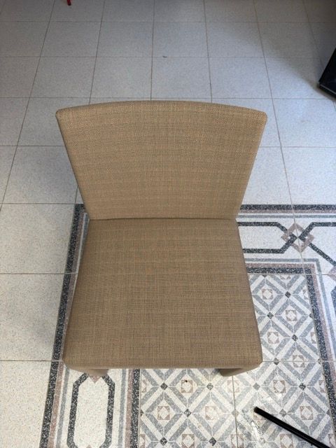 Coppia di sedie da pranzo Fly in tessuto (beige) Front