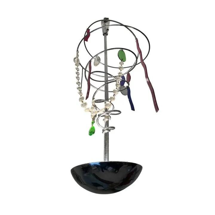 Lampadario in acciaio e vetro Cipria collezione MiTo 8