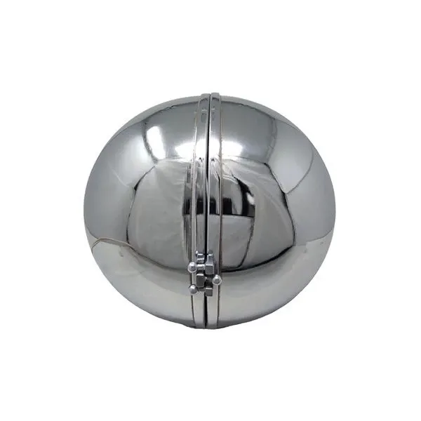 Vintage ball table lamp in chromed iron (1970s), Bticino image