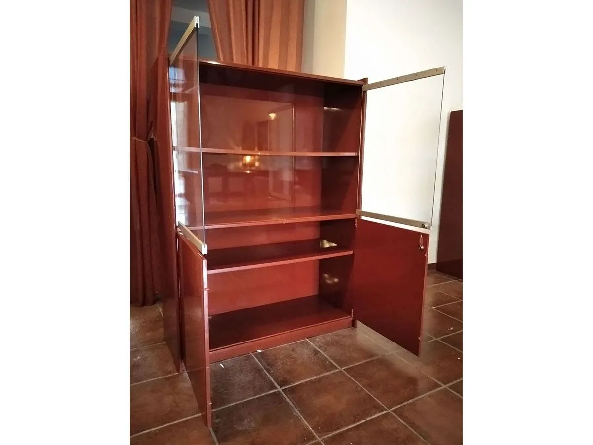 Libreria Olinto ante cristallo e legno (rosso), B&B Italia 8