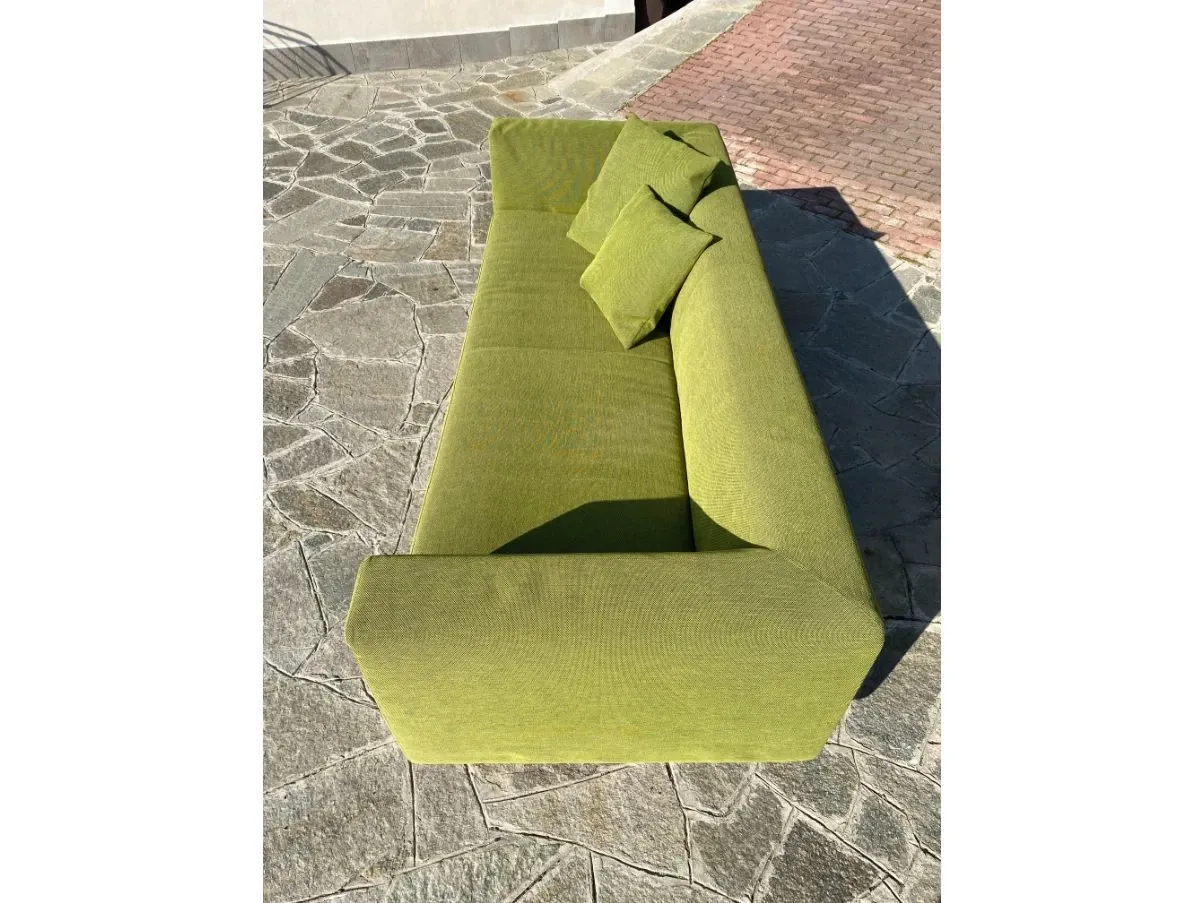 Divano Alexander 3 posti in tessuto verde, Mussi 9