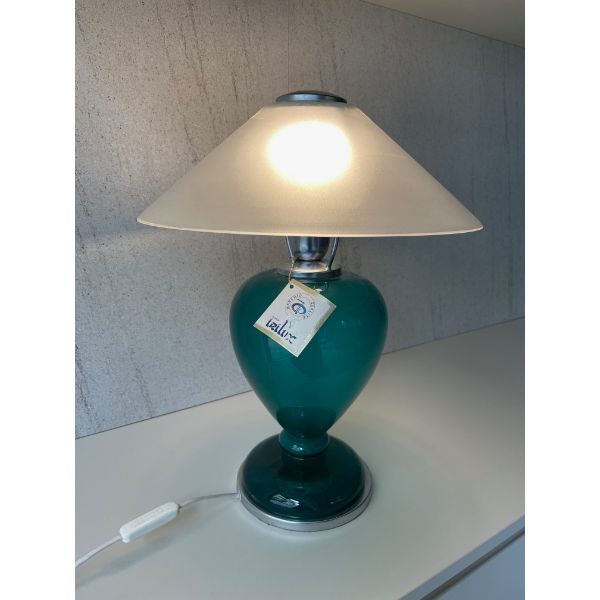 Vintage glass table lamp (1980s), IriLux image