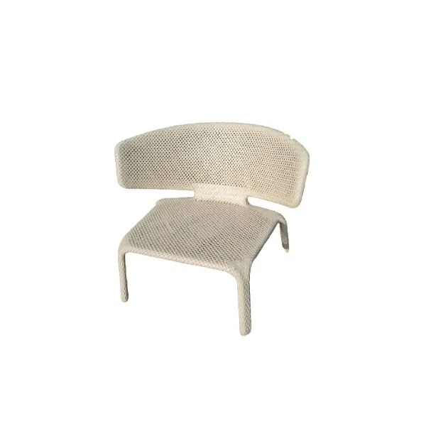 Poltroncina Seashell bianco outdoor, Dedon image