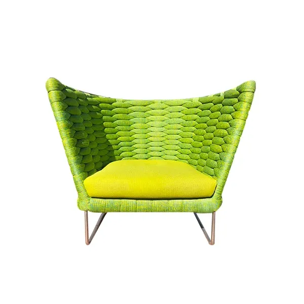 Ami sled armchair for outdoor (green), Paola Lenti image