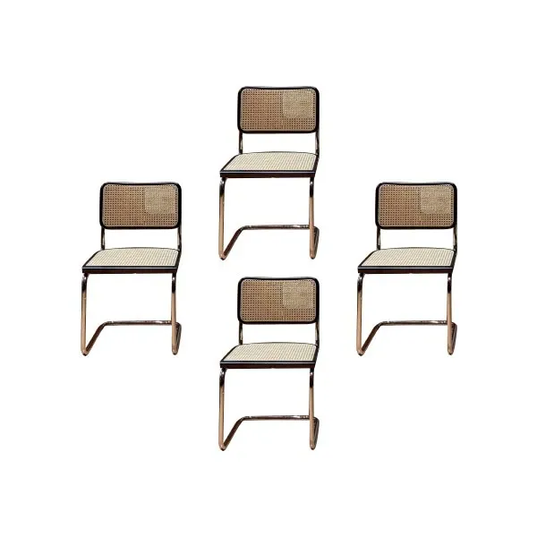 Set of 4 vintage Cesca chairs by Marcel Breuer (1984), Alivar image