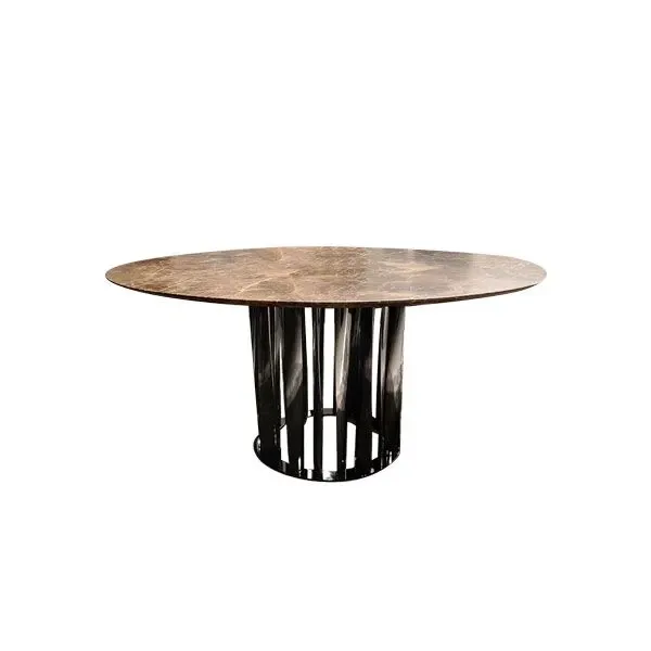 Boboli round table in metal and Emperador marble, Cassina image