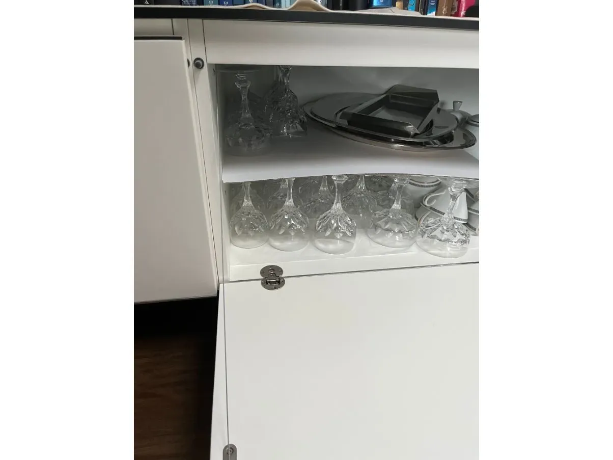 Wohnwand mit Regal Pab Weiß 5