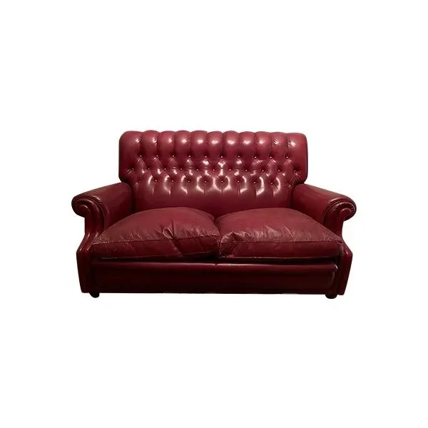 Sofa 2 seater Bonnie red leather, Poltrona Frau image