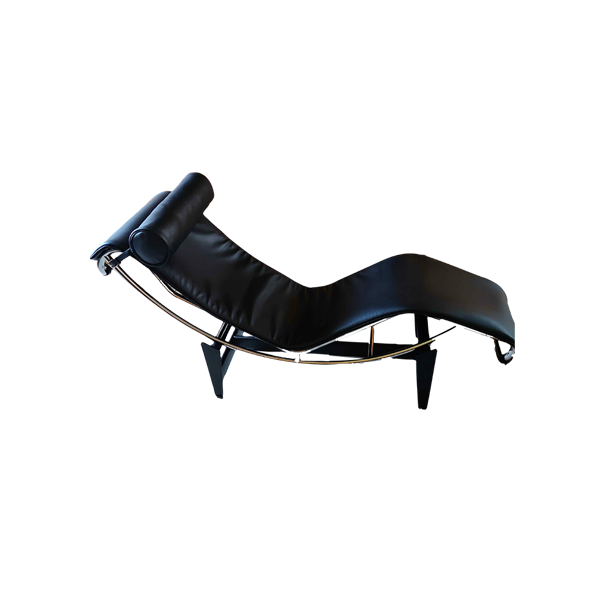 CHAISE LONGUE LC4 LA NOIRE CASSINA PELLE NERA - Designbest Outlet