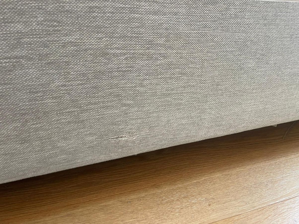 Modular sofa 2 modules Monopoli in fabric, Desirée Defects