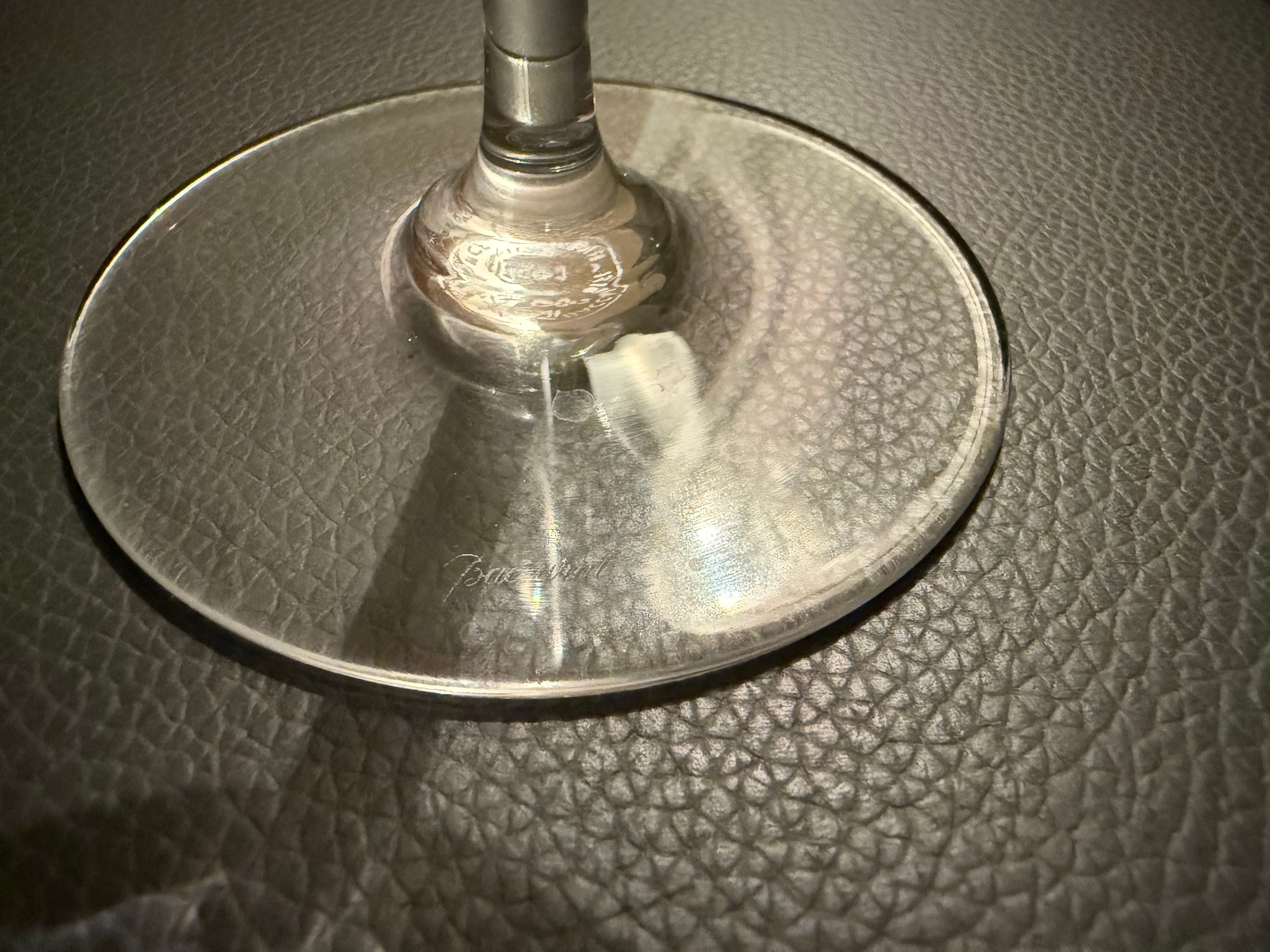 Set of 35 crystal water wine glasses and flutes, Baccarat Brand
