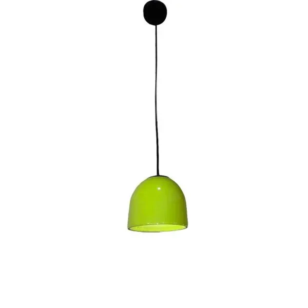 Wan S suspension lamp in aluminum (green), Flos image