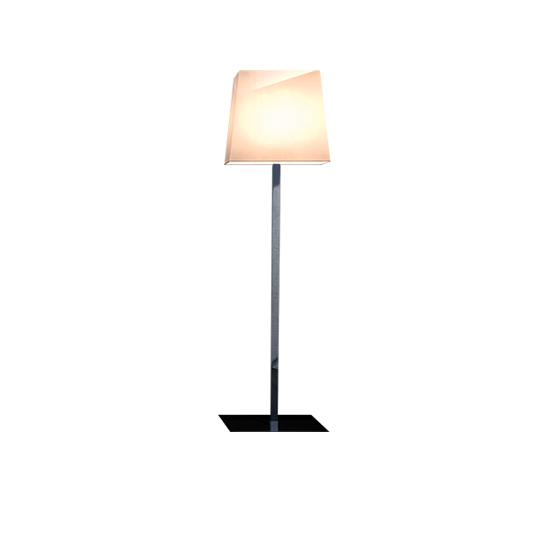 Rettangola FL floor lamp in metal and cotton, Contardi image