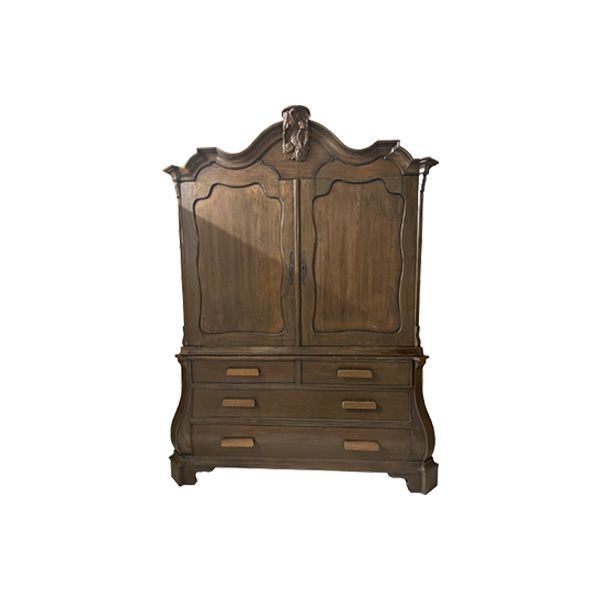 Credenza vintage in noce massiccio intagliato,  image