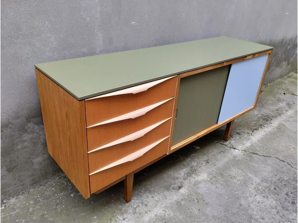 Credenza con 4 cassetti vintage (anni'70) 3