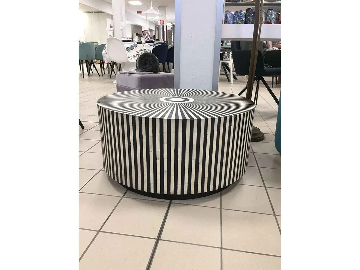 Tavolino rotondo Electra (bianco-nero), Kare Design 4