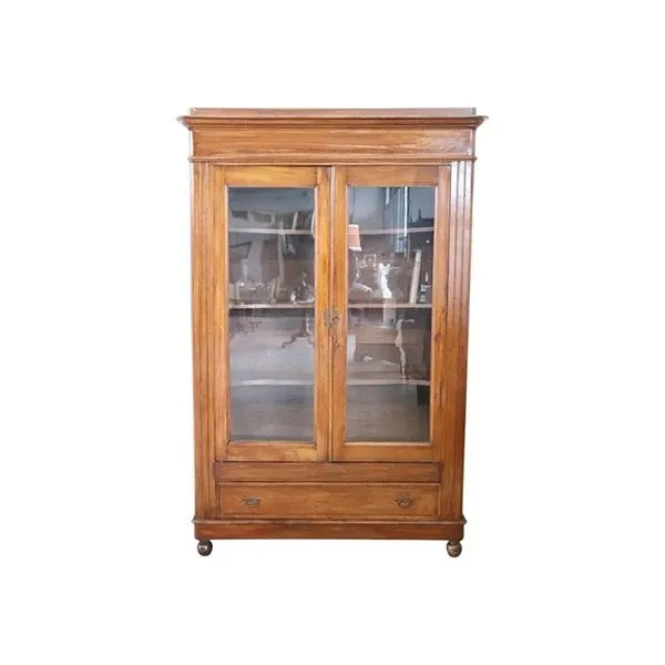 Vintage showcase in walnut wood ('800), 