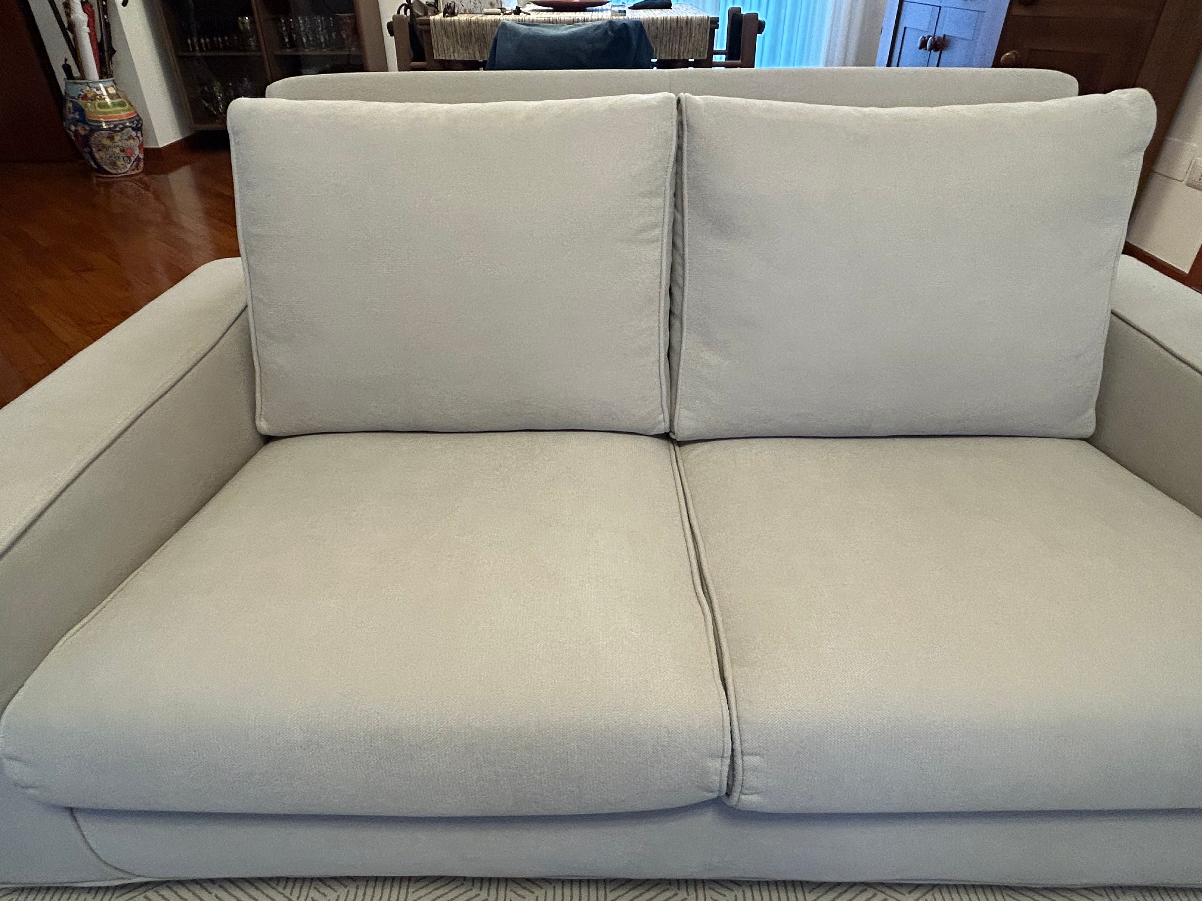 Coppia di divani 2 posti e 2 posti large Newport beige, Minotti  Details