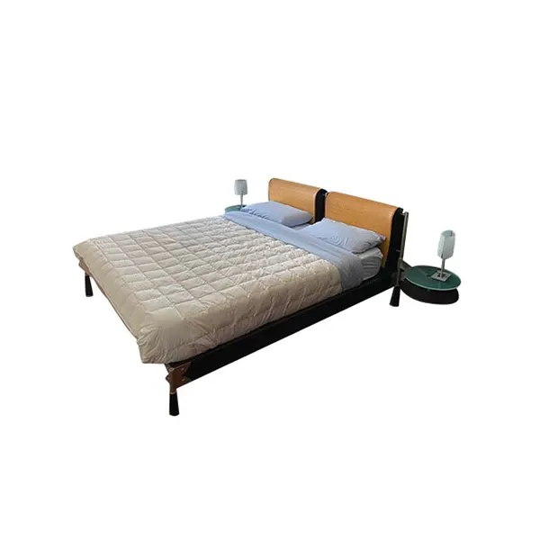 Claudiano double bed in wengè beech wood 1