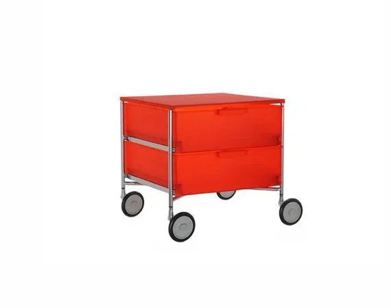 Mobil 2 drawers with wheels, Kartell image