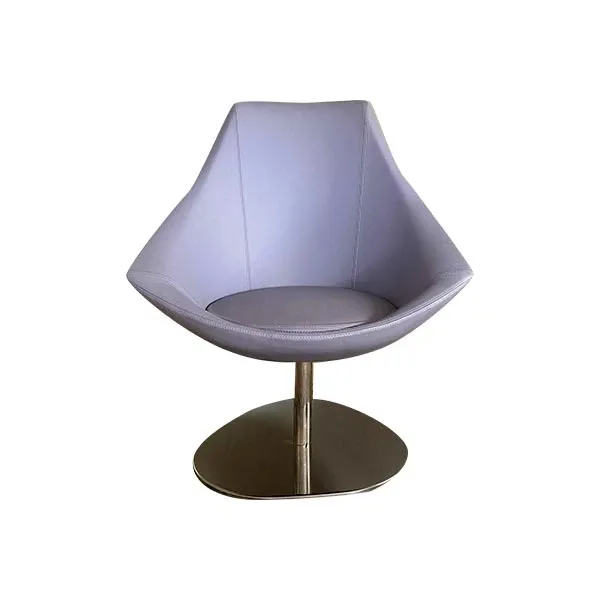 Modern Violetta swivel metal armchair, Dall  &#39;Agnese image