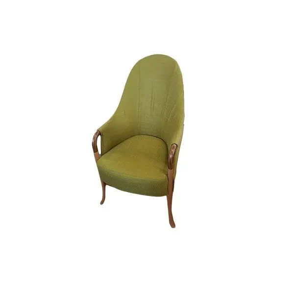 Progetti 63250 fabric and beech wood armchair, Giorgetti 3