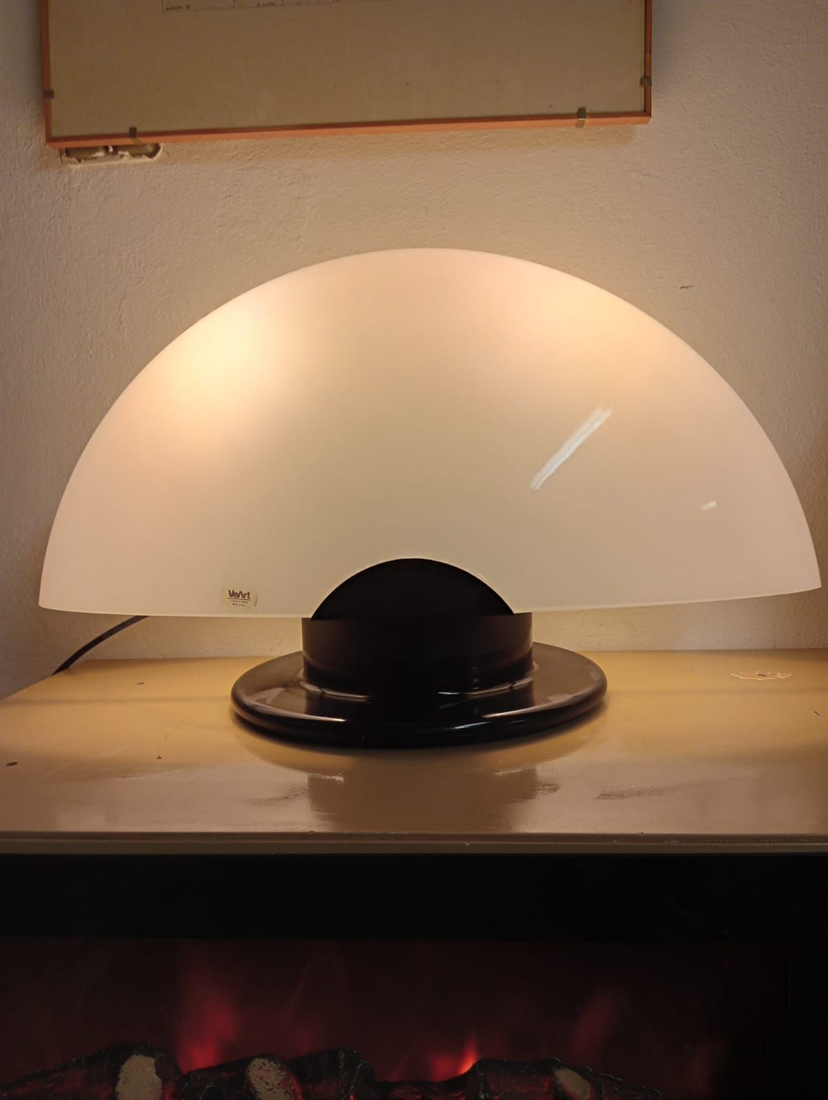 Glass Shell Table Lamp (White), VeArt Venezia Main