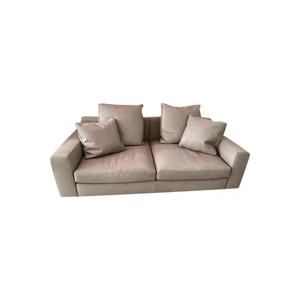 Massimo Sistema 2-seater sofa in leather, Poltrona Frau image