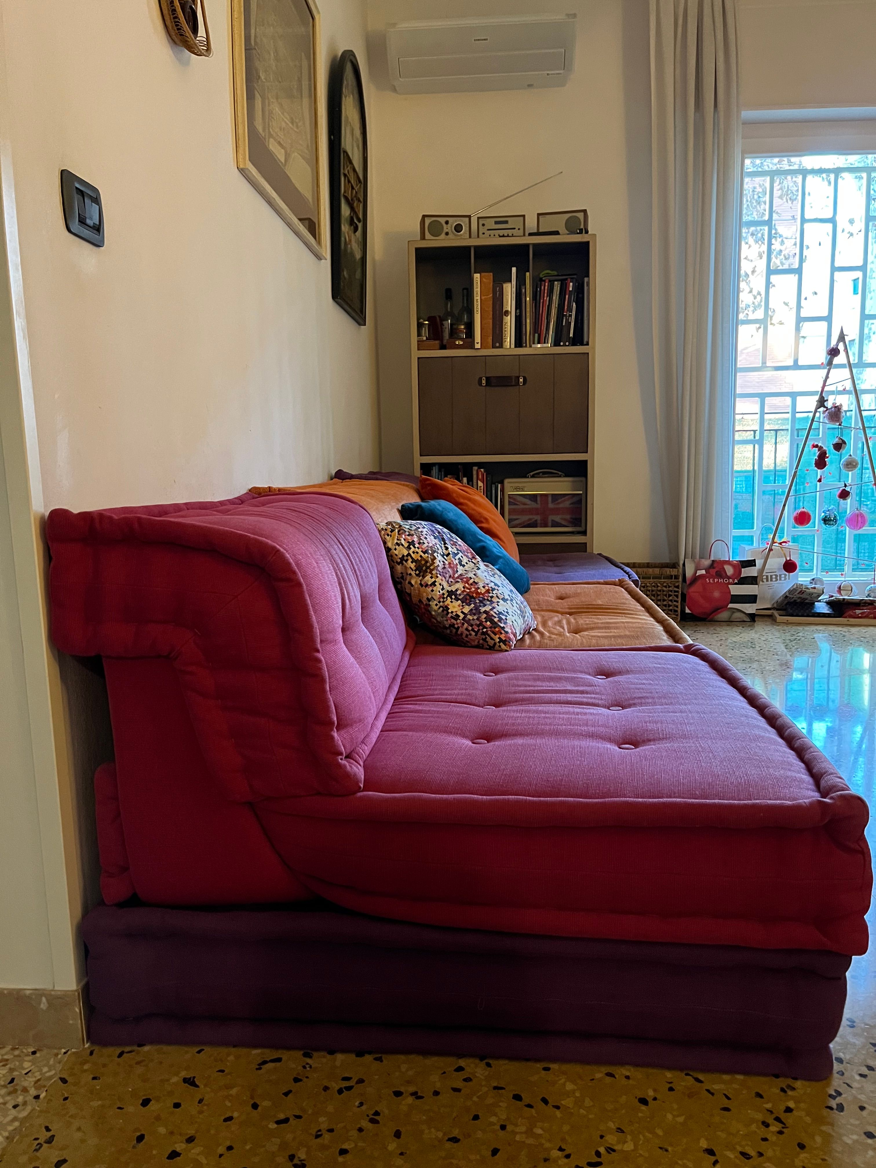 Divano componibile e modulare Mah Jong in tessuto (multicolore), Roche Bobois Side