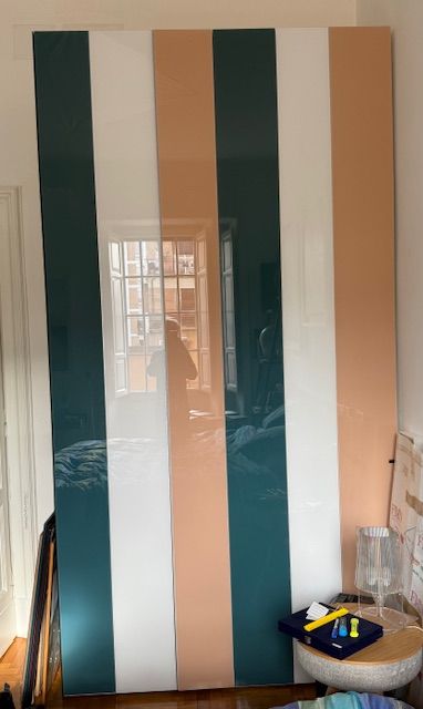 Wardrobe with chest of drawers and Now glass drawers, Lago 6