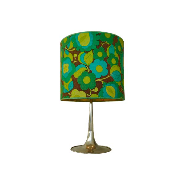 Vintage table lamp in fabric and steel image
