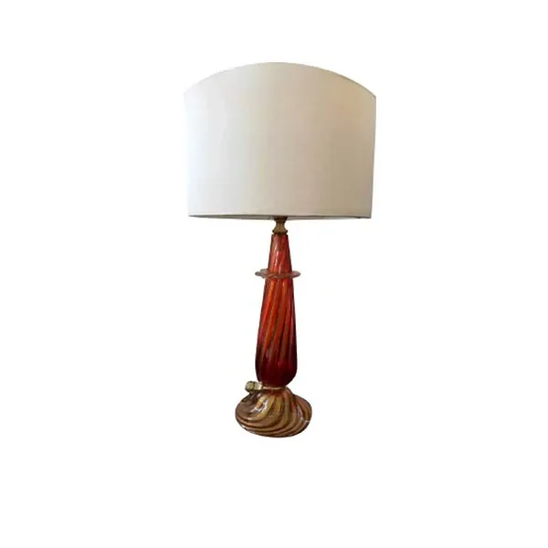 Table lamp in red Murano glass, IPM light image