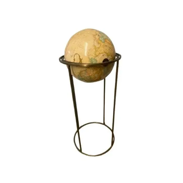 Vintage paper and metal globe (1960s), image