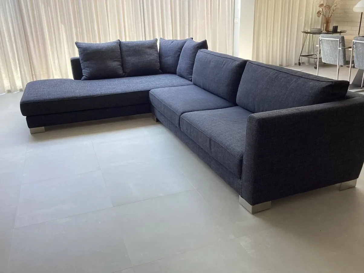 Link corner sofa in gray fabric, Verzelloni image