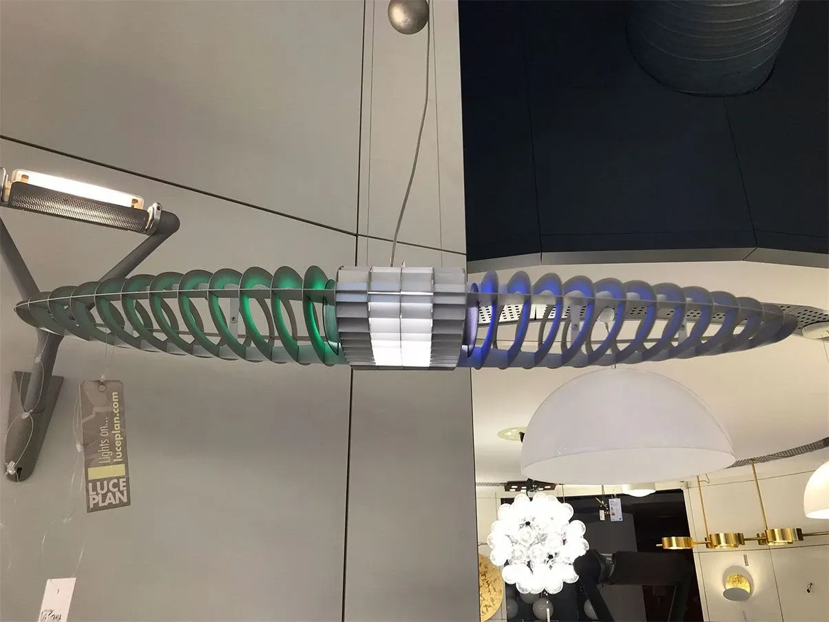 Titania D17 aluminum suspension lamp, Luceplan 