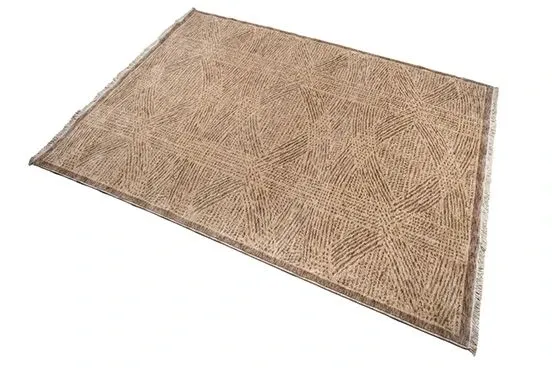 Nomad rectangular wool rug 1