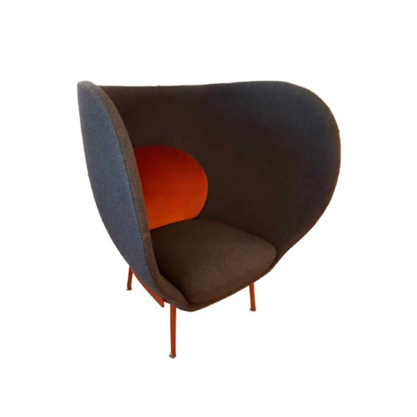 Armada armchair with high back in wool, Moroso image