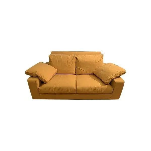 Divano 2 posti in tessuto (giallo), Minotti 
