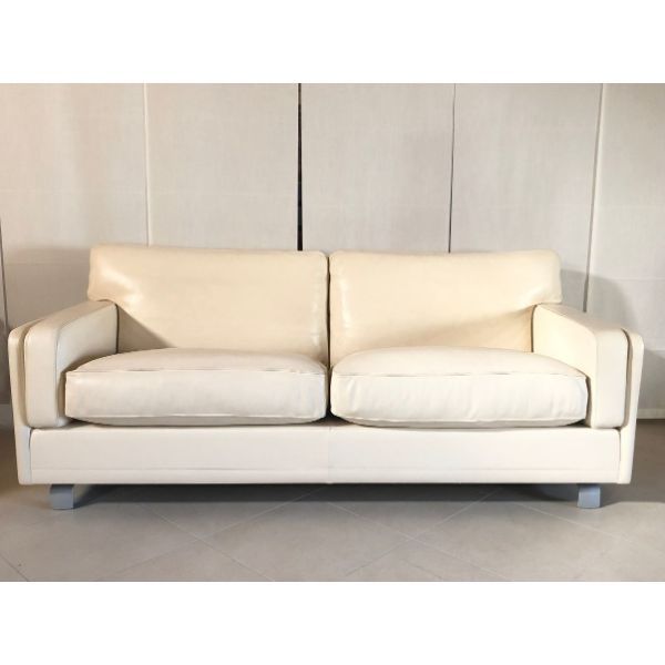 Weißes Ledersofa Brand